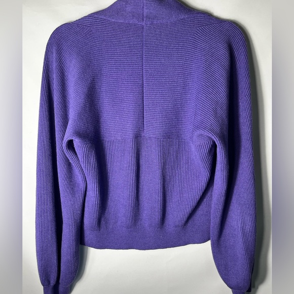Cabi Sunday Cardigan Ribbed Purple Violet Size Small - Picture 7 of 7